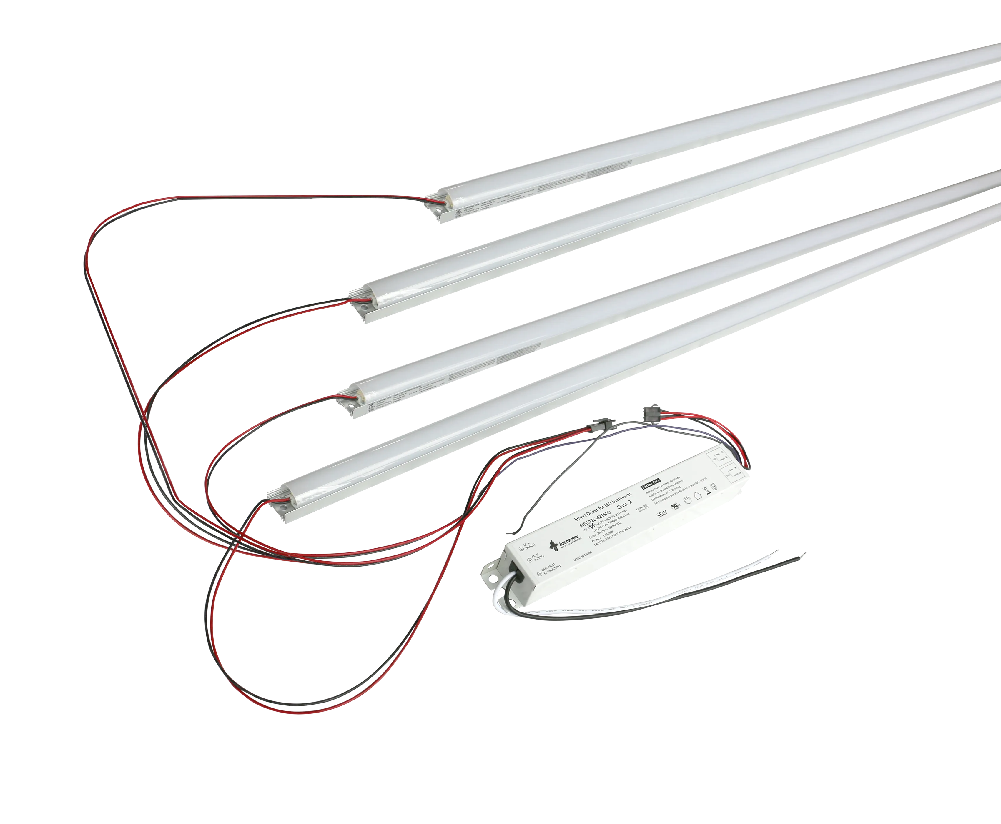 4 Foot LED Magnetic Strip Retrofit Kit for Linear Fixtures, 60W, 120-277V, 4000K or 5000K