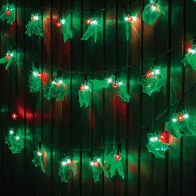 50pk LED Holly Lights 50pk (9.8m)