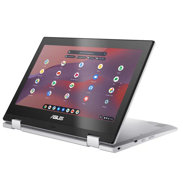 ASUS | Chromebook CX1 Flip CX1102FKA-C464S0C | 11" HD Touch | Intel Celeron | 4GB RAM | 64GB eMMC - Transparent Silver