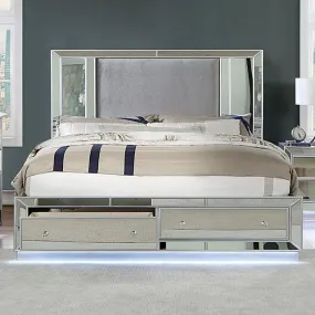 BELLADONNA Queen Bed, Silver