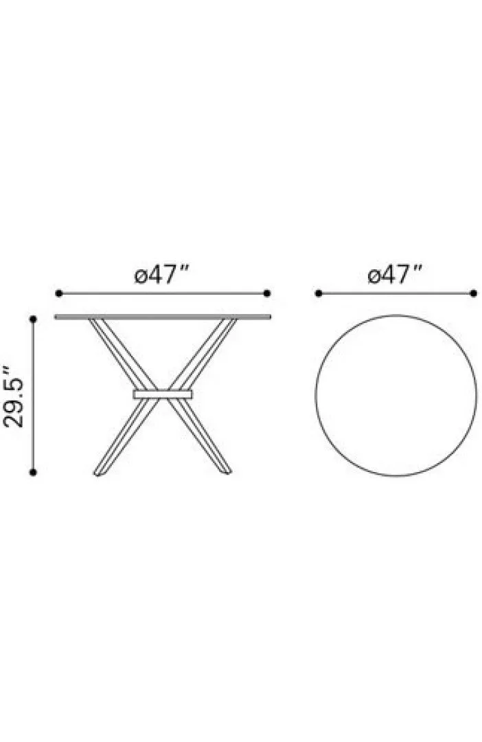 Cell Round Dining Table 47"