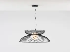 Charcoal grey cage ceiling light