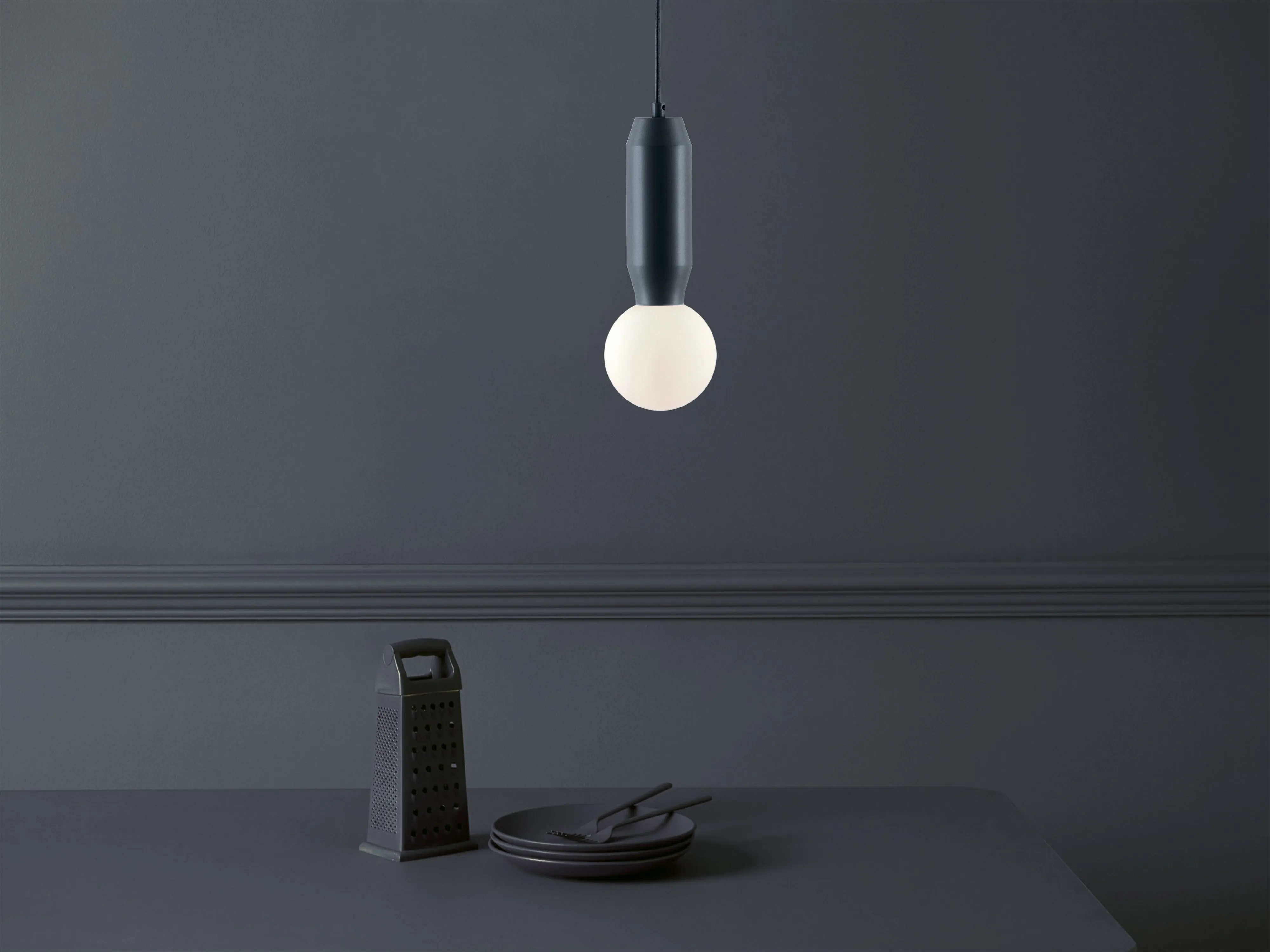 Charcoal grey pendant ceiling light