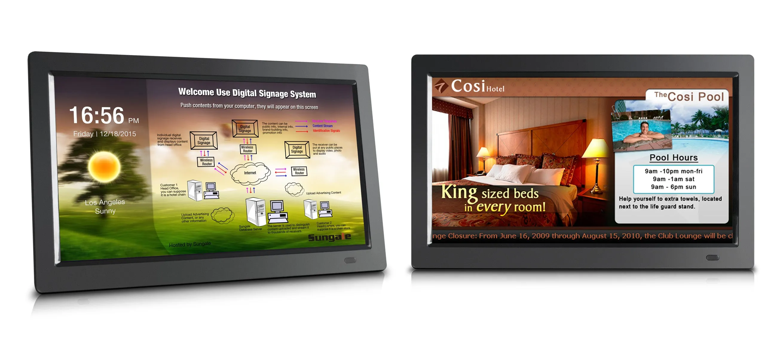 Digital Signage - Model: CPF791 - 7" Screen - All-in-One Business Advertising & Messaging System