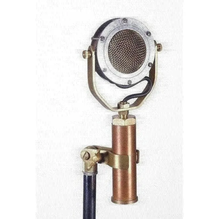 Ear Trumpet Brass Microphone Clip