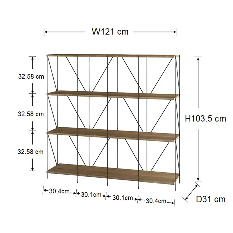 Ezbo 3-Tier Cube Rack