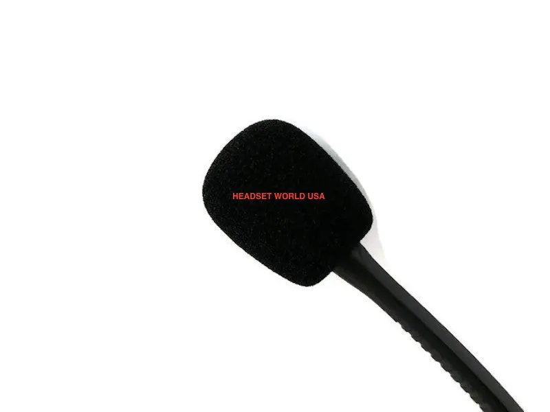 Foam Mic Windscreens for Headsets - Black Foam 1 pair