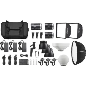 Godox Ml-Kit1 Daylight 3 Head Led Light Kit