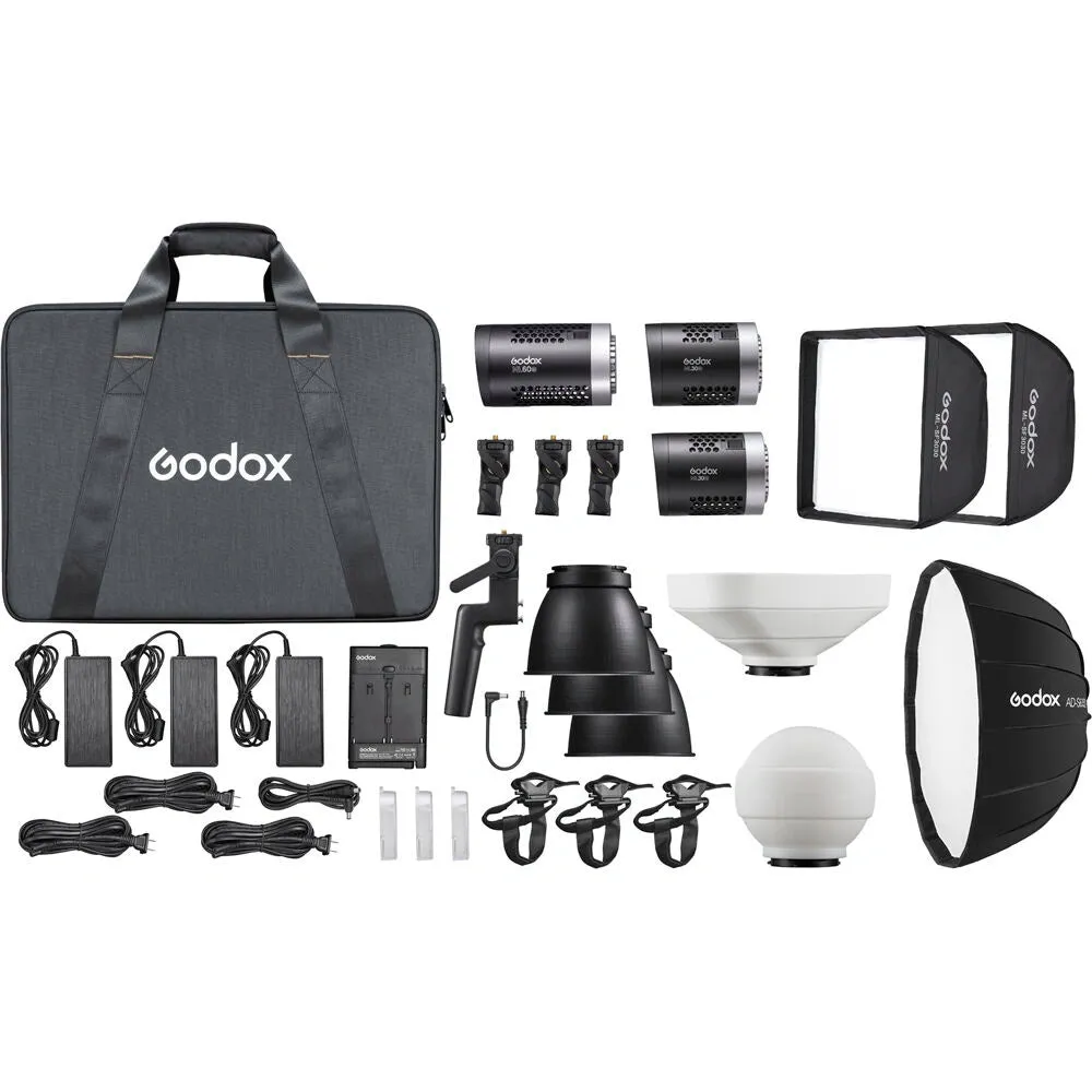 Godox Ml-Kit2 Bi-Colour 3 Head Led Light Kit