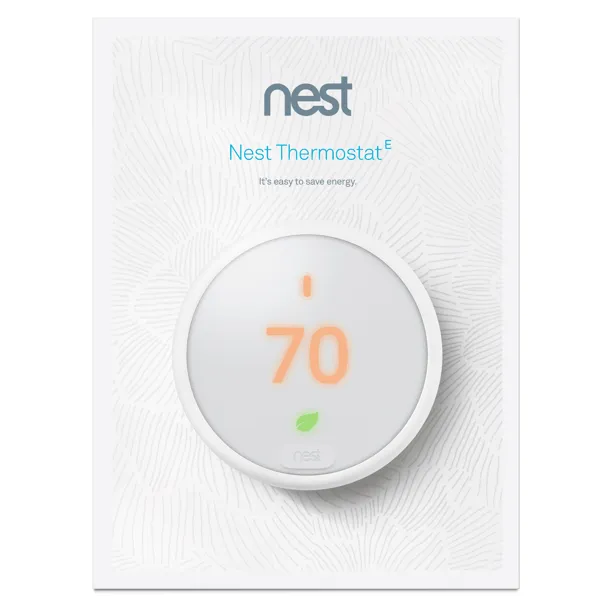 Google Nest E - Pro 3rd Generation Programmable Smart Thermostat for Home Compatible with Alexa