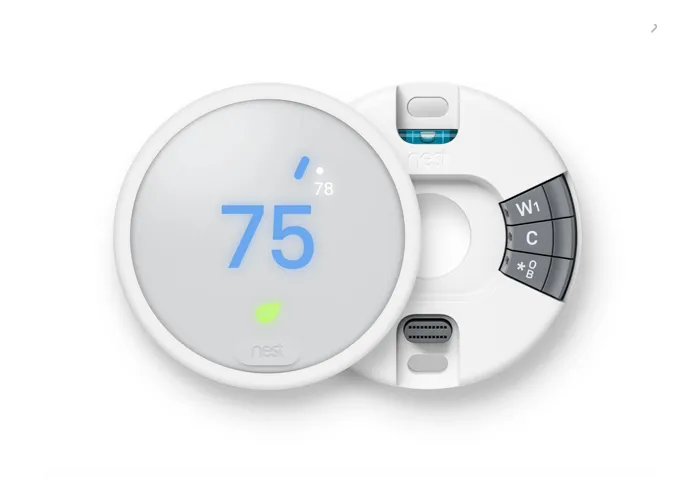 Google Nest E - Pro 3rd Generation Programmable Smart Thermostat for Home Compatible with Alexa