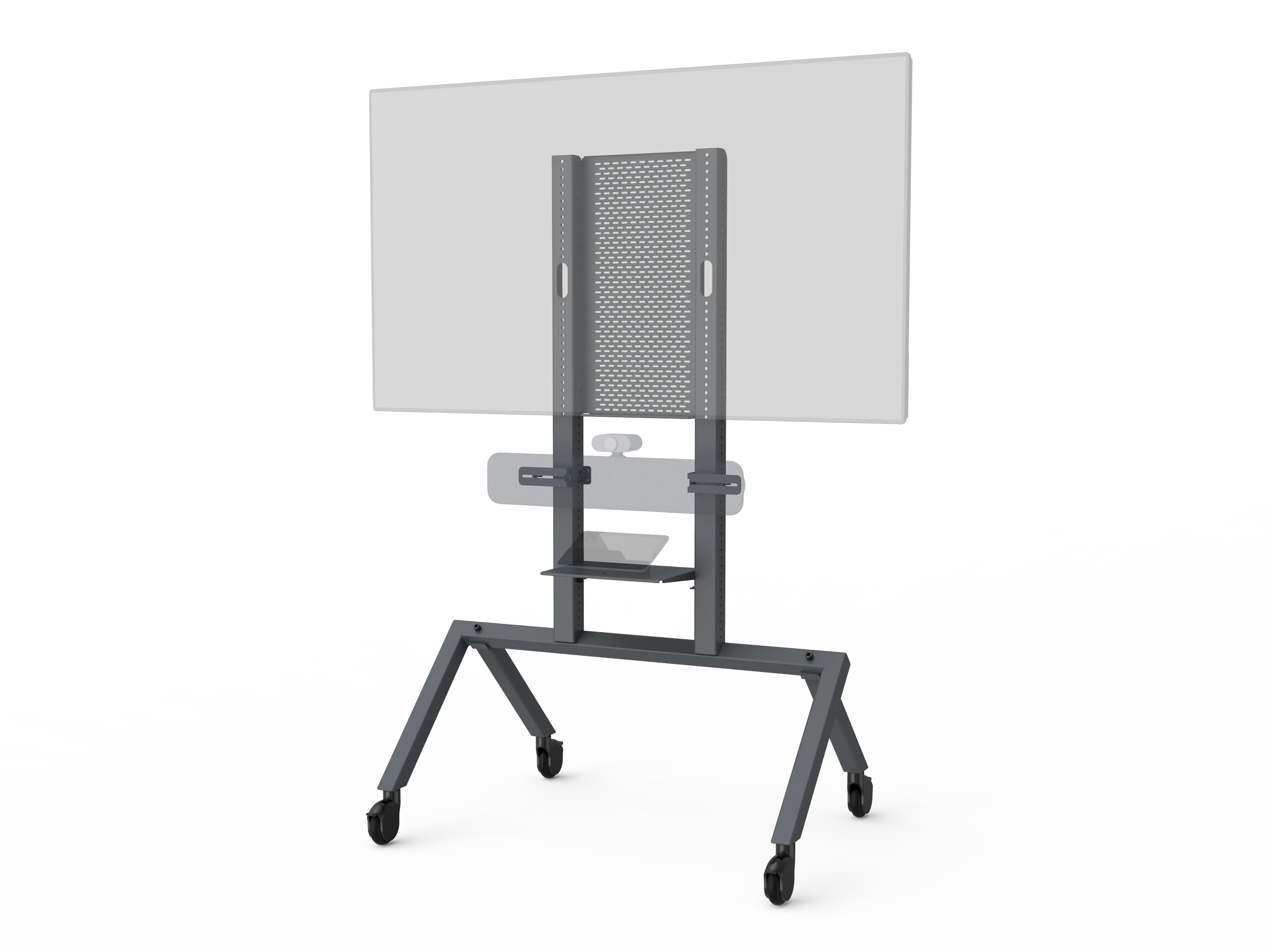 Heckler Design H720BG AV Cart for Google Meet