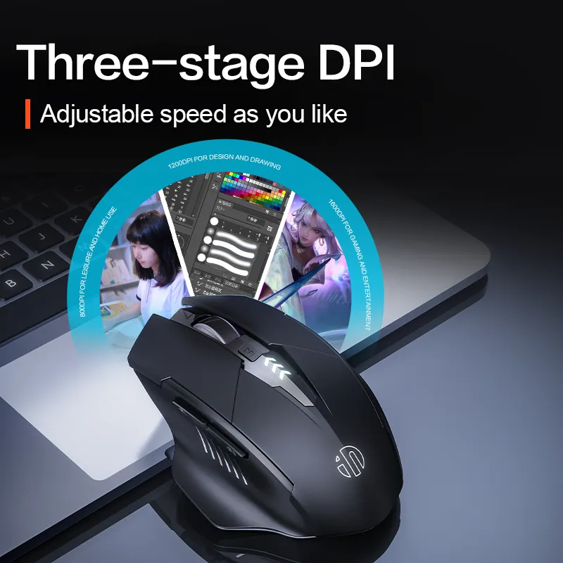 inphic® A1 2.4G and Bluetooth Computer Mouse