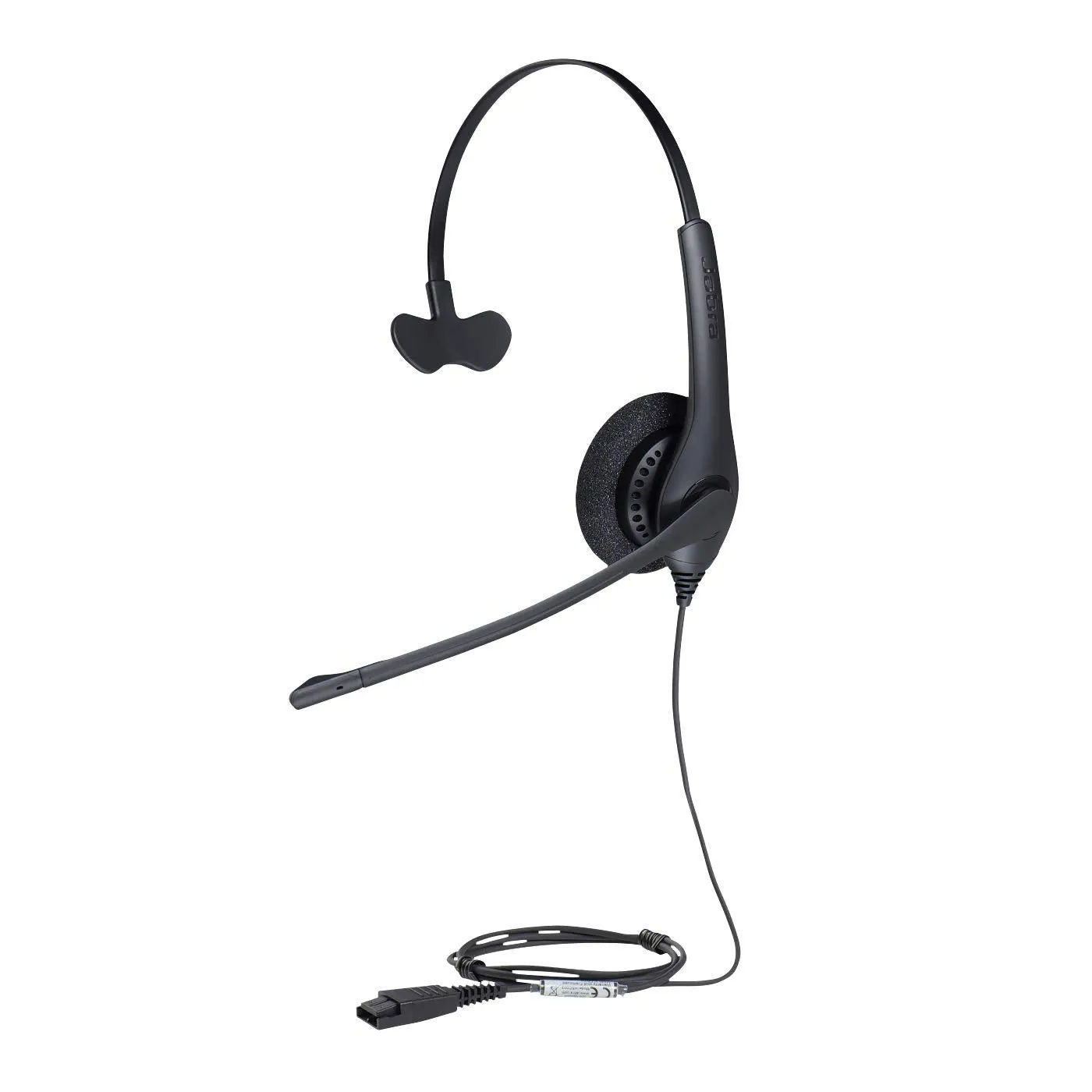 Jabra Biz 1500 QD Mono Headset with GN 1200 Universal Coiled Smart Cord for Connecting Headset & Telephone