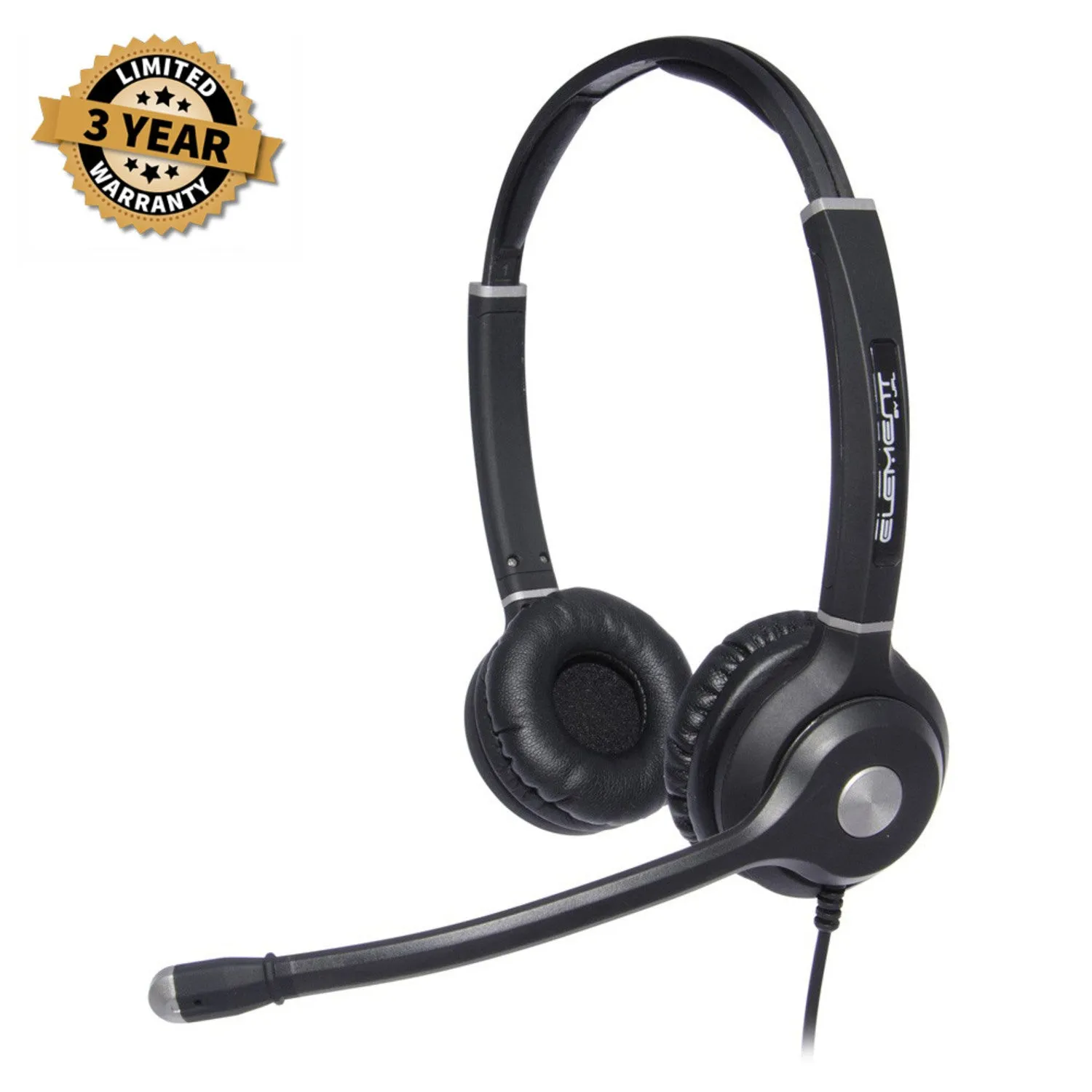 JPL Element TT3 AVANT Binaural Headset w/Plantronics compatible QD