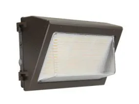 LED Wall Pack- Watt Selectable (80/100/120W), 120-277V, CCT Select 3/4/5K, Bronze, Photocell