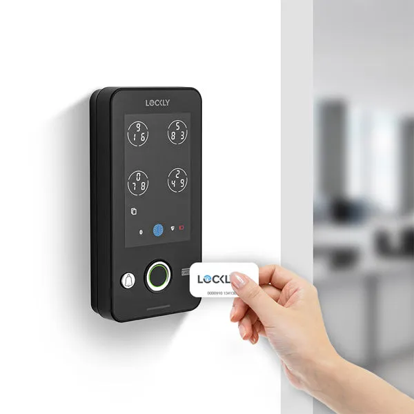 Lockly  Guard INGRESS 302WA  - Doorbell  Smart Access Control - Fingerprint Reader - Wi-Fi-Bluetooth App Controlled - RFID - Matte Black