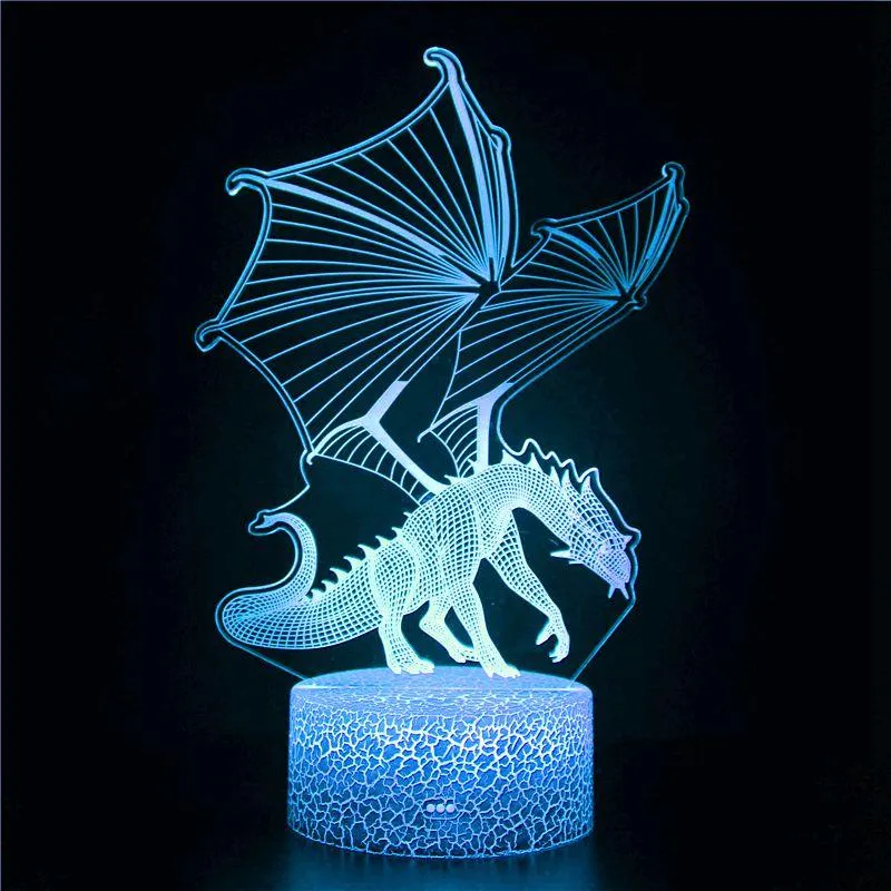 Movie Animal Kingdom Original Overlord Cartoon for Dinosaur Light 3D Night Light LED Light USB Table Lamp Home Christmas Gift