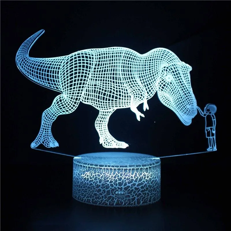 Movie Animal Kingdom Original Overlord Cartoon for Dinosaur Light 3D Night Light LED Light USB Table Lamp Home Christmas Gift