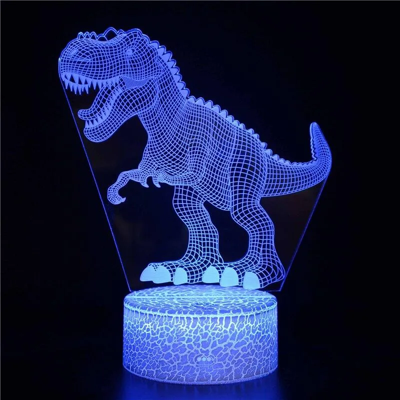 Movie Animal Kingdom Original Overlord Cartoon for Dinosaur Light 3D Night Light LED Light USB Table Lamp Home Christmas Gift