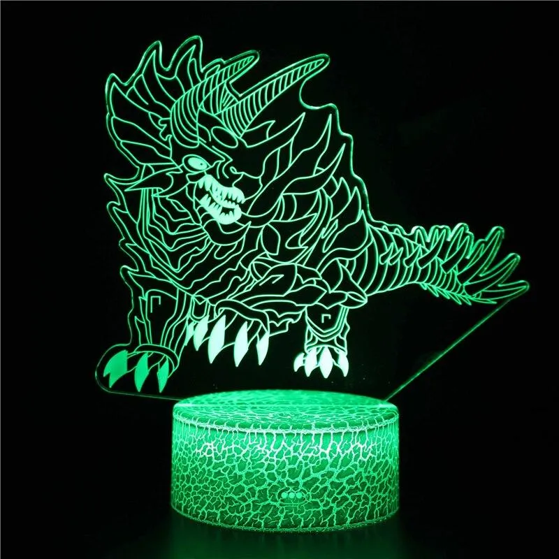 Movie Animal Kingdom Original Overlord Cartoon for Dinosaur Light 3D Night Light LED Light USB Table Lamp Home Christmas Gift