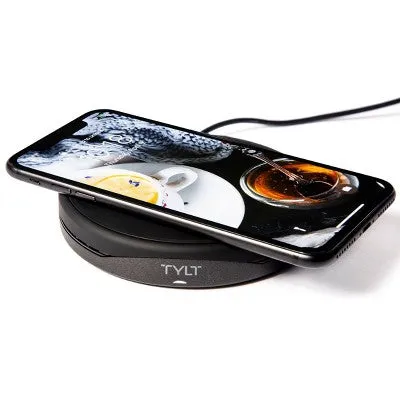 New - TYLT 10W Qi Wireless Charging Stand/Pad - Black