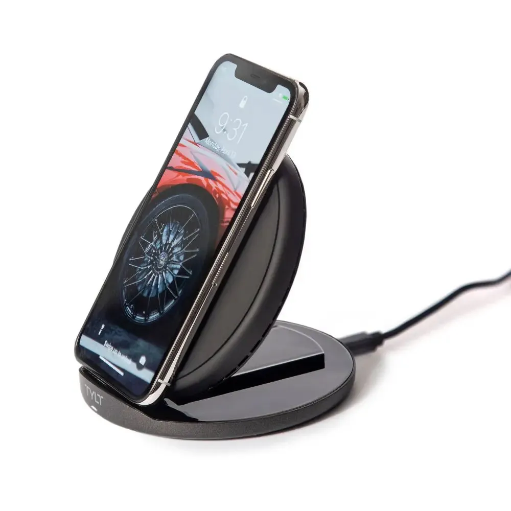 Open Box - TYLT 10W Qi Wireless Charging Stand/Pad - Black