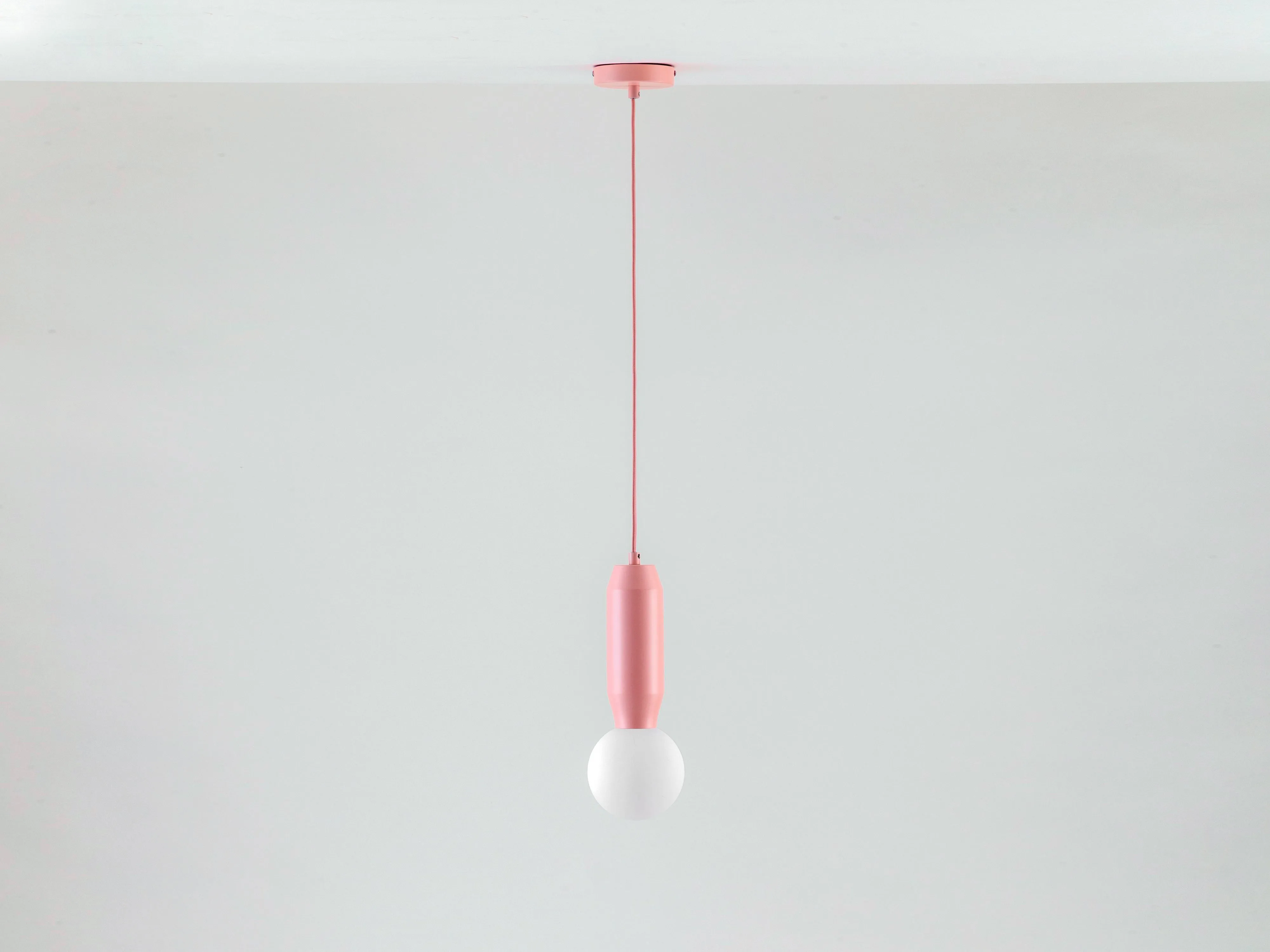 Pink pendant ceiling light