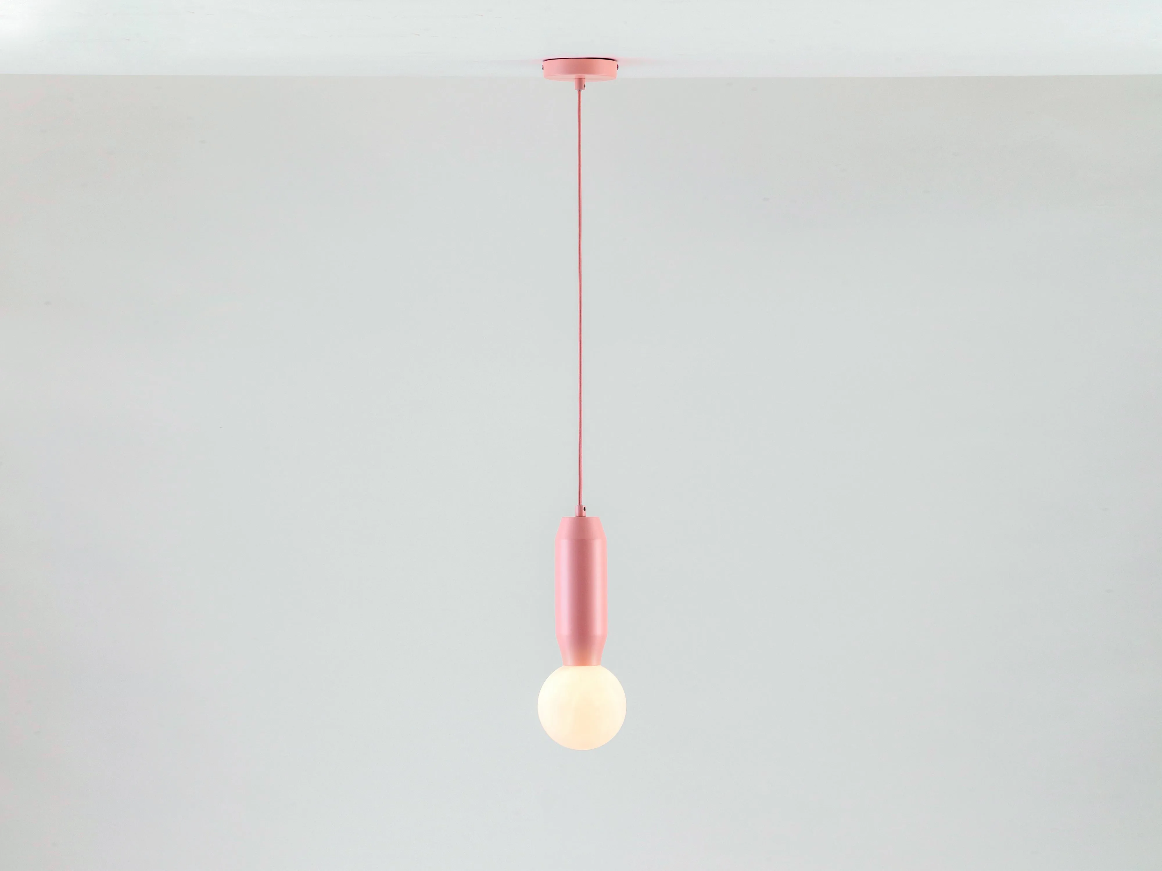 Pink pendant ceiling light