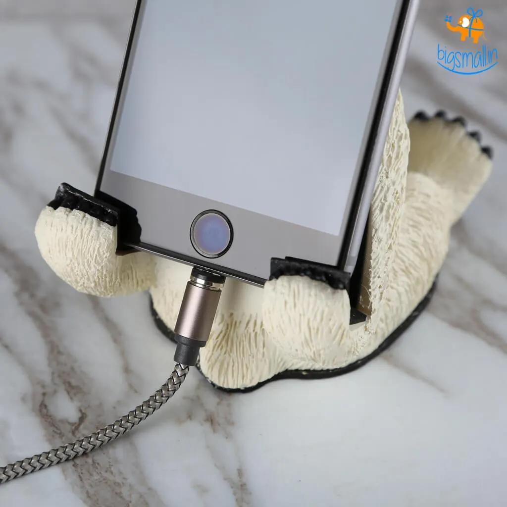 Polar Bear Ceramic Mobile Stand