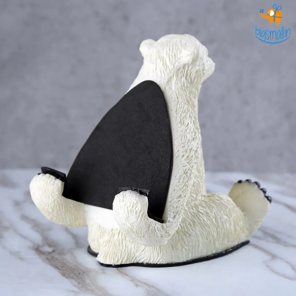 Polar Bear Ceramic Mobile Stand