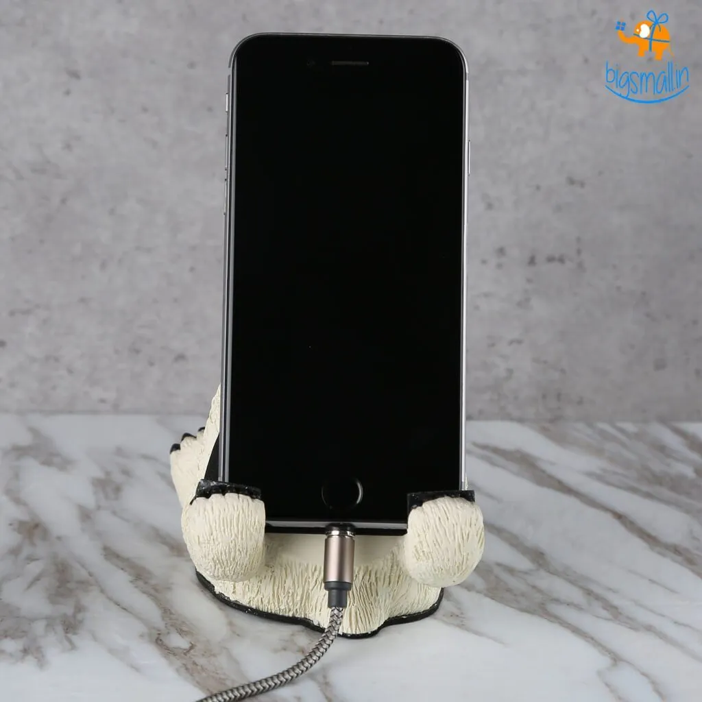 Polar Bear Ceramic Mobile Stand