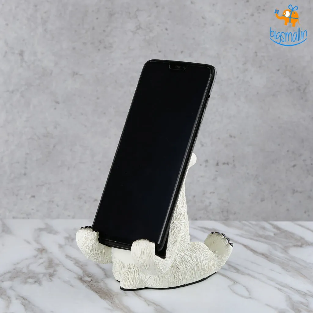 Polar Bear Ceramic Mobile Stand