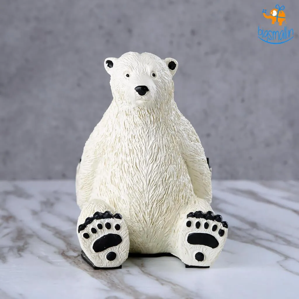 Polar Bear Ceramic Mobile Stand