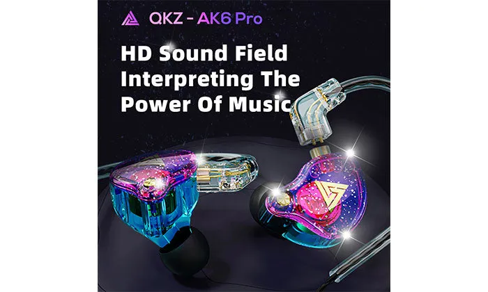 QKZ AK6 Pro 3.5mm Wired Headphones