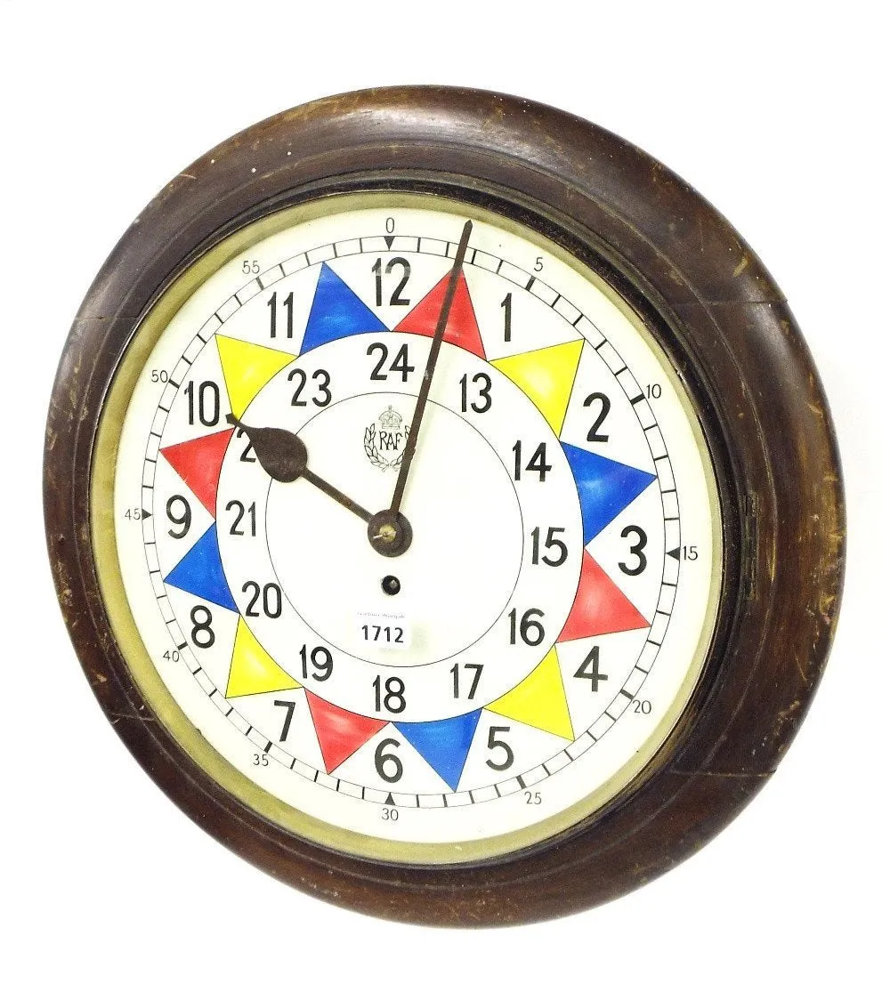 RAF 1940 "Battle of Britain" Pattern Replica Sector Wall Clock 12" / 30.5cm