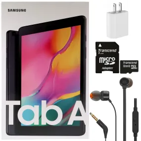 Samsung Galaxy Tab A 8.0" T295 LTE (32GB) Tablet with JBL T110 in Ear Headphones Kit