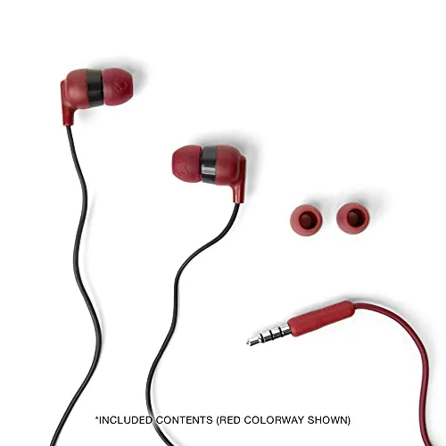 Skullcandy Ink'd  in-Ear Wired Earbuds, Microphone, Works with Bluetooth Devices and Computers -Black Gray