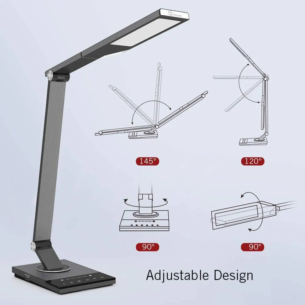 Taotronics DL16 Desk Lamp Stylish Metal LED Bedside Reading Touch Control