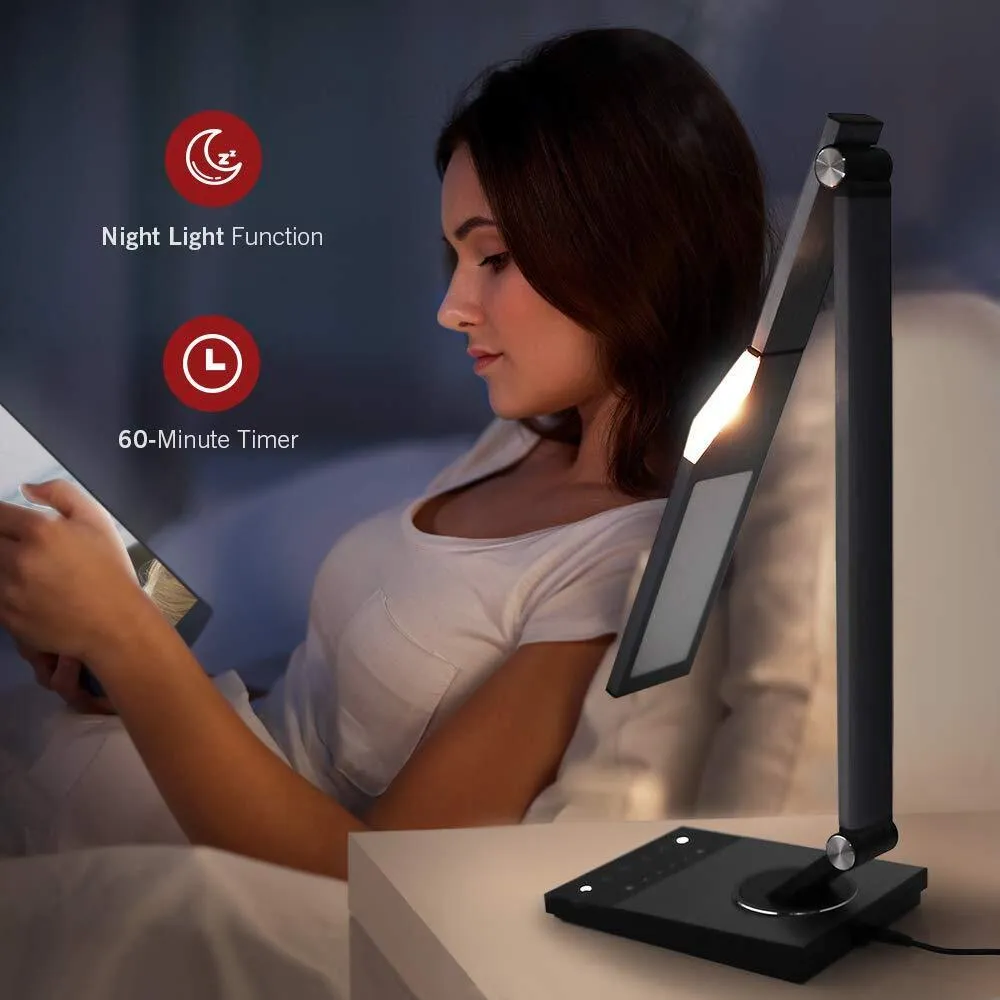 Taotronics DL16 Desk Lamp Stylish Metal LED Bedside Reading Touch Control