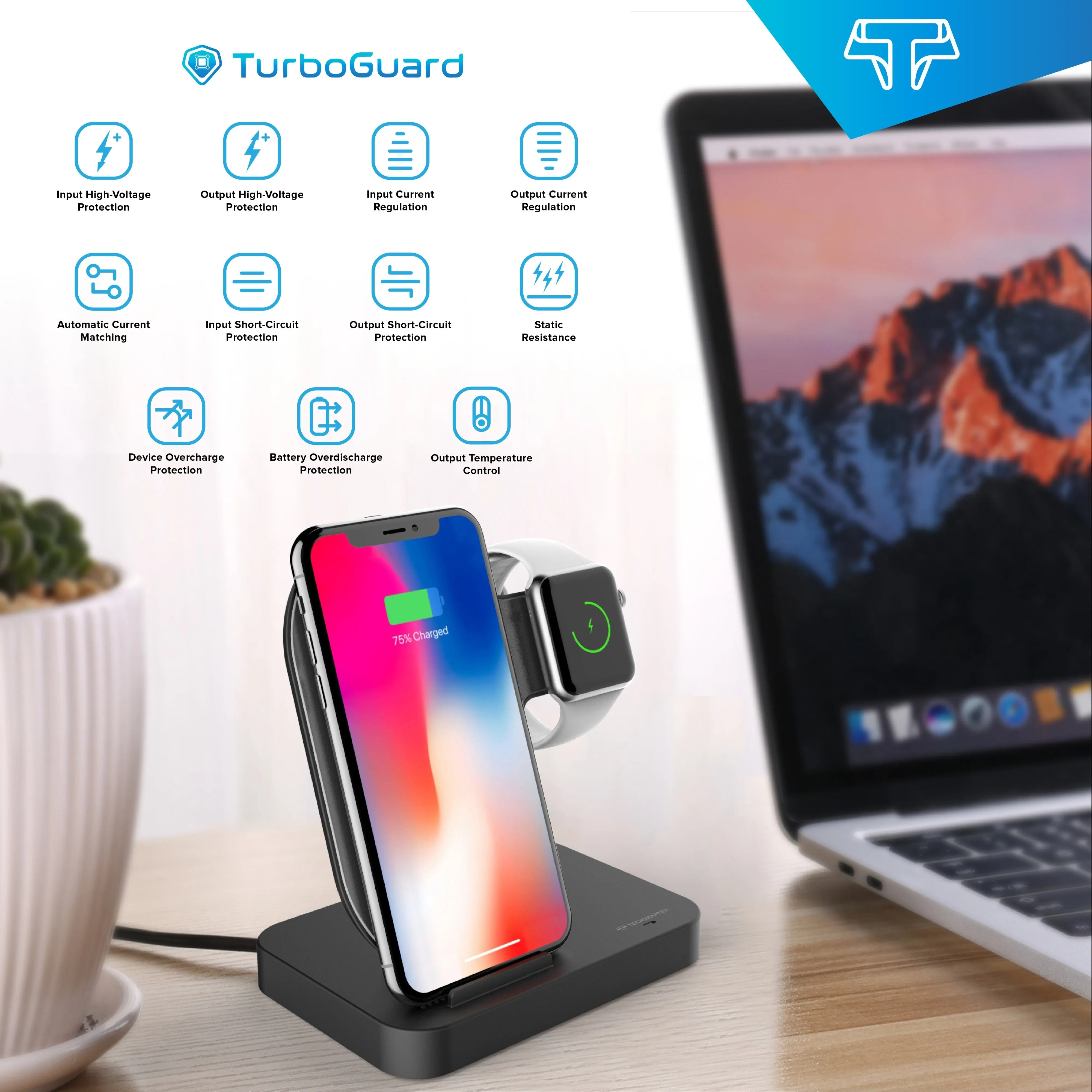 TSWireless 10W Wireless Charger & Dock