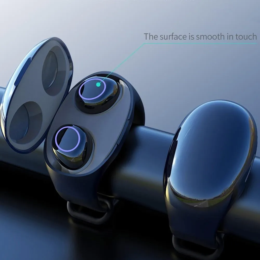 TWS 2-in-1 Wireless Earbuds And Smart Watch Wristband