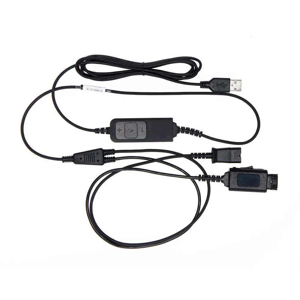 USB Training Headsets - 2 Connect 1 headsets, 1 USB Y-Cord Training Adapter - FREE SHIPPING