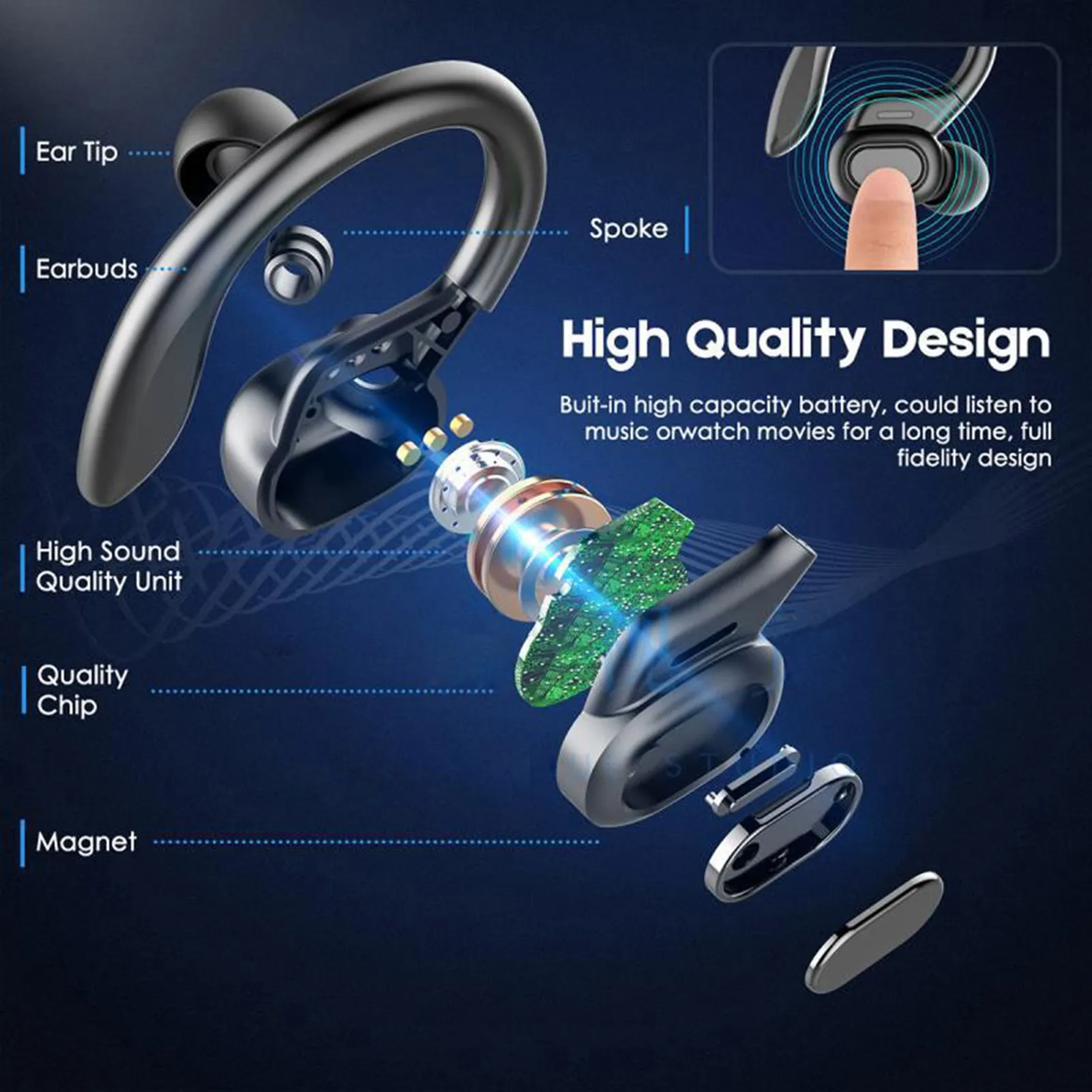 VV2 Cordless BT5.0 Earphones